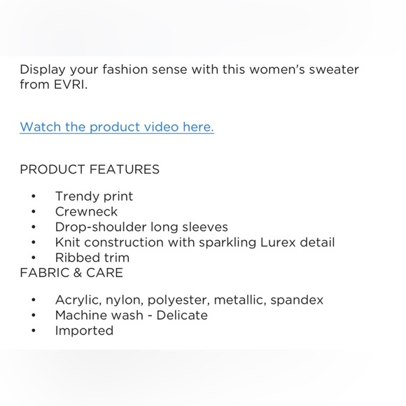 ๐๐คEVRI Leopard Sweater 3X NWT - Picture 11 of 11